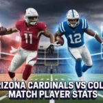 Arizona Cardinals vs Colts Match Player Stats