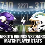 Minnesota Vikings vs Chargers Match Player Stats
