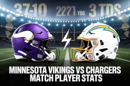 Minnesota Vikings vs Chargers Match Player Stats
