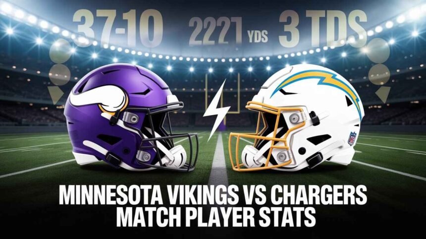 Minnesota Vikings vs Chargers Match Player Stats