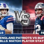 New England Patriots vs Buffalo Bills Match Player Stats
