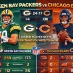 green bay packers vs chicago bears match player stats