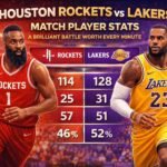 houston rockets vs lakers match player stats