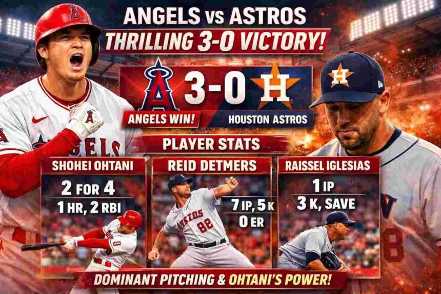 los angeles angels vs houston astros match player stats