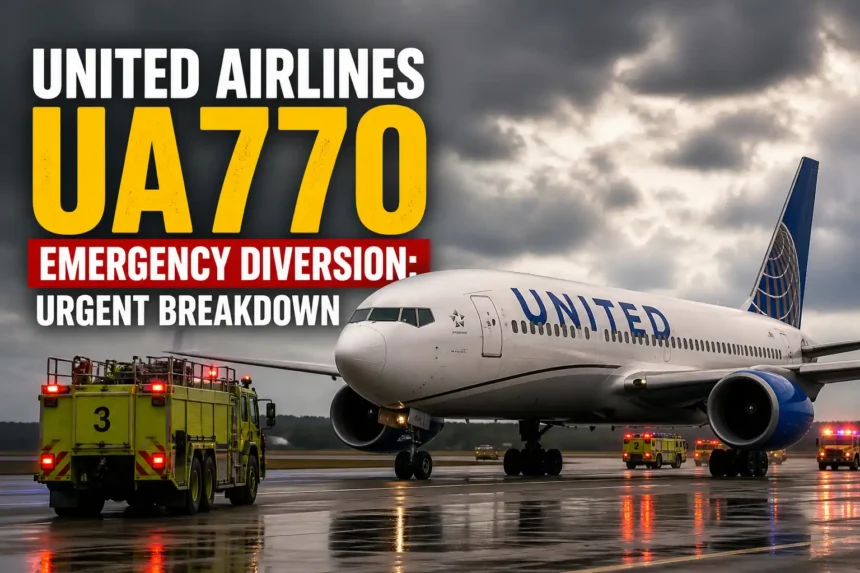 United Airlines UA770 Emergency Diversion